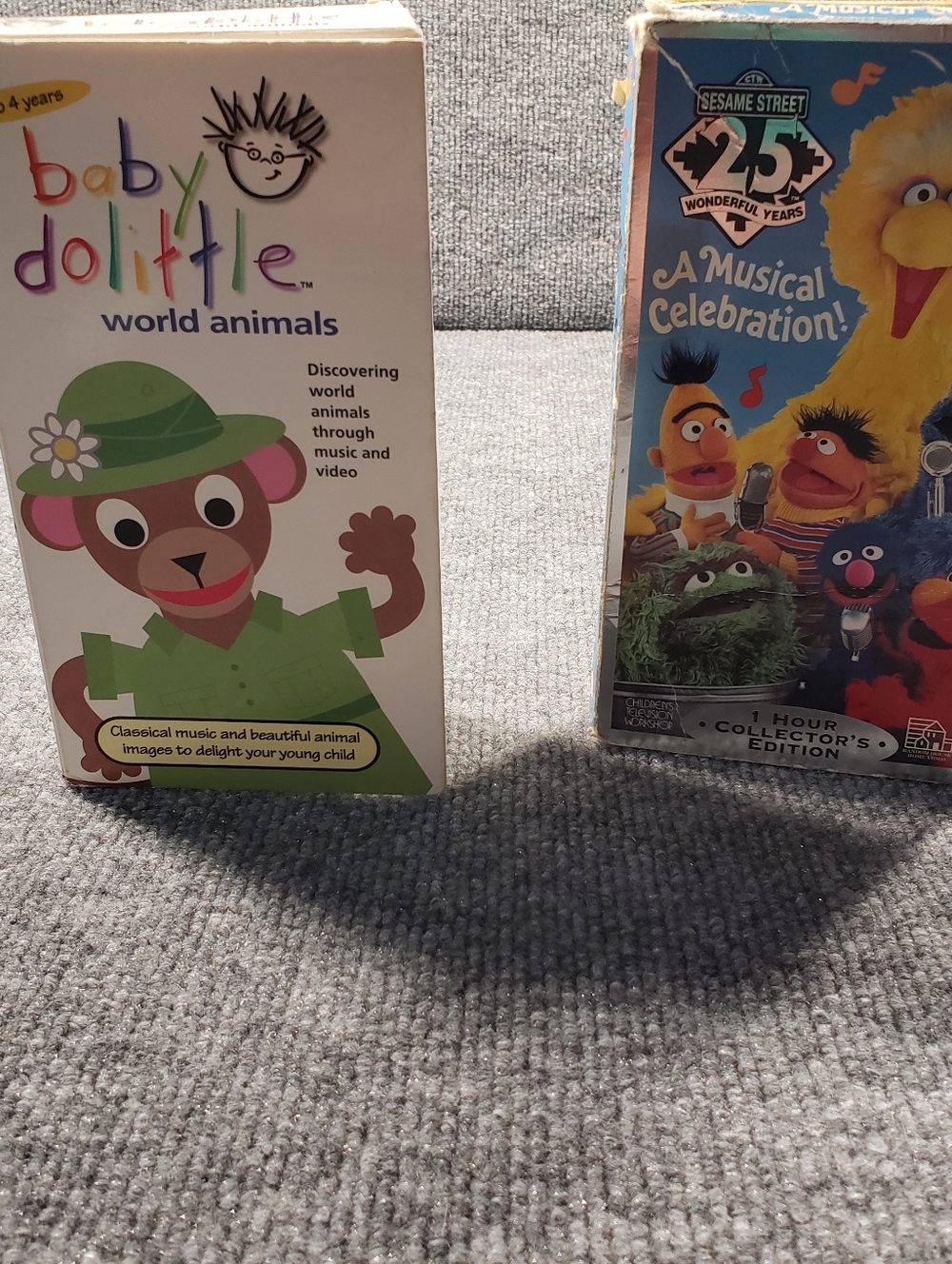 Lot Of 2 Baby Doolittle And Vintage Sesame Street 1 Hour Collectors Edition VHS